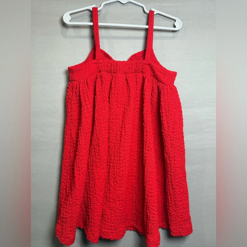 Old Navy‎ Bright Red Textured Bow Dress, 4T